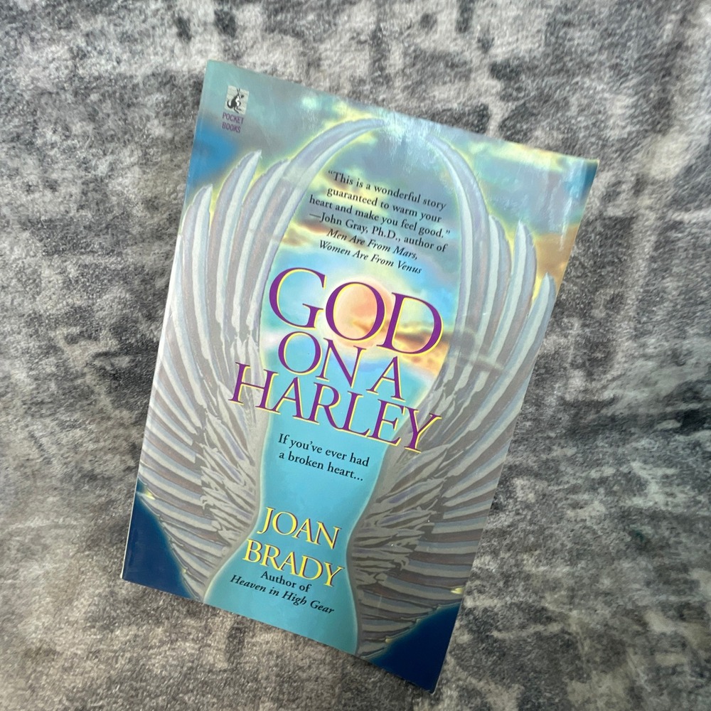 God On A Harley Paperback Joan Brady Spiritual Fiction Blue Wings